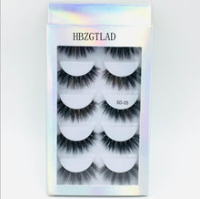 Load image into Gallery viewer, 5 Pairs Multipack 3D Soft Mink Hair False Eyelashes Handmade Wispy Fluffy Long Lashes Natural Eye Makeup Tools Faux Eye Lashes
