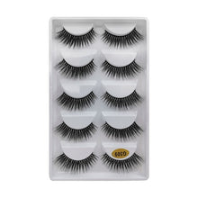 Load image into Gallery viewer, 5 Pairs Multipack 3D Soft Mink Hair False Eyelashes Handmade Wispy Fluffy Long Lashes Natural Eye Makeup Tools Faux Eye Lashes