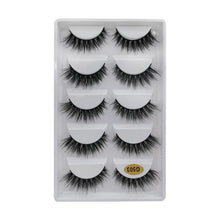 Load image into Gallery viewer, 5 Pairs Multipack 3D Soft Mink Hair False Eyelashes Handmade Wispy Fluffy Long Lashes Natural Eye Makeup Tools Faux Eye Lashes