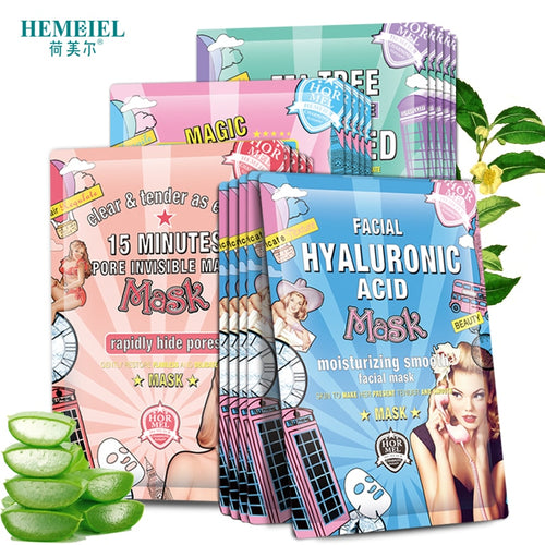Korean Face Mask Replenishment Sheet Mask Black Dots Remove Acne Treatment Korean Skin Care Hyaluronic Acid Face Mask Firming