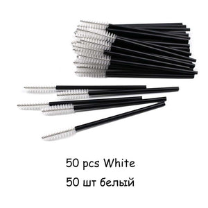 Disposable Eyelash brush 25/50 Pcs/Pack Eye Lash Makeup Brushes Mini Mascara Wands Brush Eyelash Extension Tool Makeup Brush Set