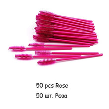 Load image into Gallery viewer, Disposable Eyelash brush 25/50 Pcs/Pack Eye Lash Makeup Brushes Mini Mascara Wands Brush Eyelash Extension Tool Makeup Brush Set