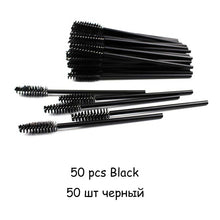 Load image into Gallery viewer, Disposable Eyelash brush 25/50 Pcs/Pack Eye Lash Makeup Brushes Mini Mascara Wands Brush Eyelash Extension Tool Makeup Brush Set