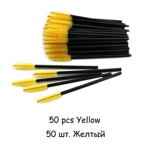 Load image into Gallery viewer, Disposable Eyelash brush 25/50 Pcs/Pack Eye Lash Makeup Brushes Mini Mascara Wands Brush Eyelash Extension Tool Makeup Brush Set