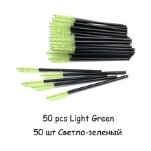 Load image into Gallery viewer, Disposable Eyelash brush 25/50 Pcs/Pack Eye Lash Makeup Brushes Mini Mascara Wands Brush Eyelash Extension Tool Makeup Brush Set