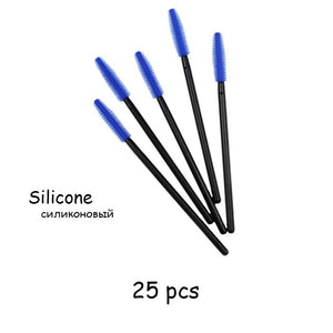 Disposable Eyelash brush 25/50 Pcs/Pack Eye Lash Makeup Brushes Mini Mascara Wands Brush Eyelash Extension Tool Makeup Brush Set
