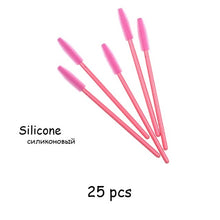 Load image into Gallery viewer, Disposable Eyelash brush 25/50 Pcs/Pack Eye Lash Makeup Brushes Mini Mascara Wands Brush Eyelash Extension Tool Makeup Brush Set