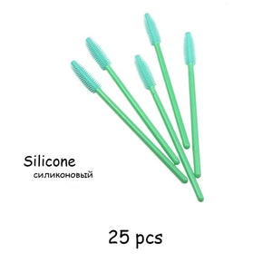 Disposable Eyelash brush 25/50 Pcs/Pack Eye Lash Makeup Brushes Mini Mascara Wands Brush Eyelash Extension Tool Makeup Brush Set
