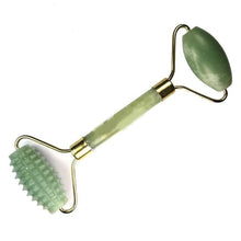 Load image into Gallery viewer, Natural Stone Guasha Double Head Facial Beauty Massage Tool Slimming Face Body Head Neck Skin Roller Massager Jade Face
