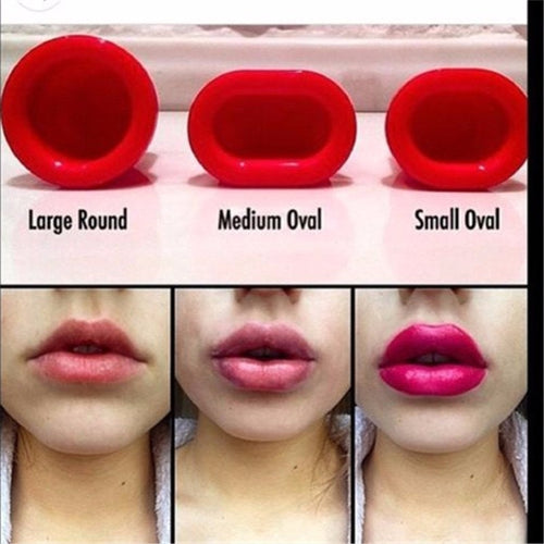 Plastic Fuller Lip Plumper Enhance Device Sexy Full Lips Red Pout Fuller Suction Women Beauty tool for Christmas Gift 4 Sizes