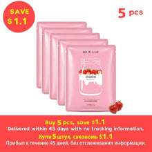 Load image into Gallery viewer, BEOTUA Face Mask Natural Fruit Extracts Hyaluronic Acid Facial Masks Moisturizing anti acne aging whitening Skin Care Masks